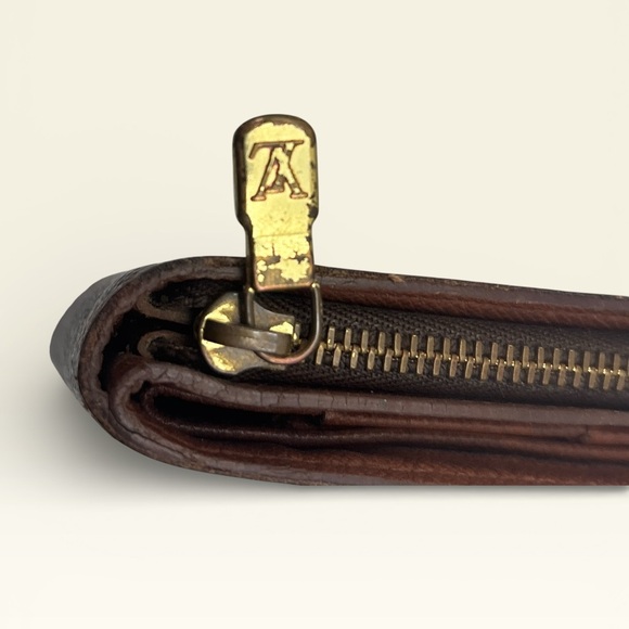 Louis Vuitton Gold and Brown Monogram Bifold Wallet w/ COA - Picture 5 of 16